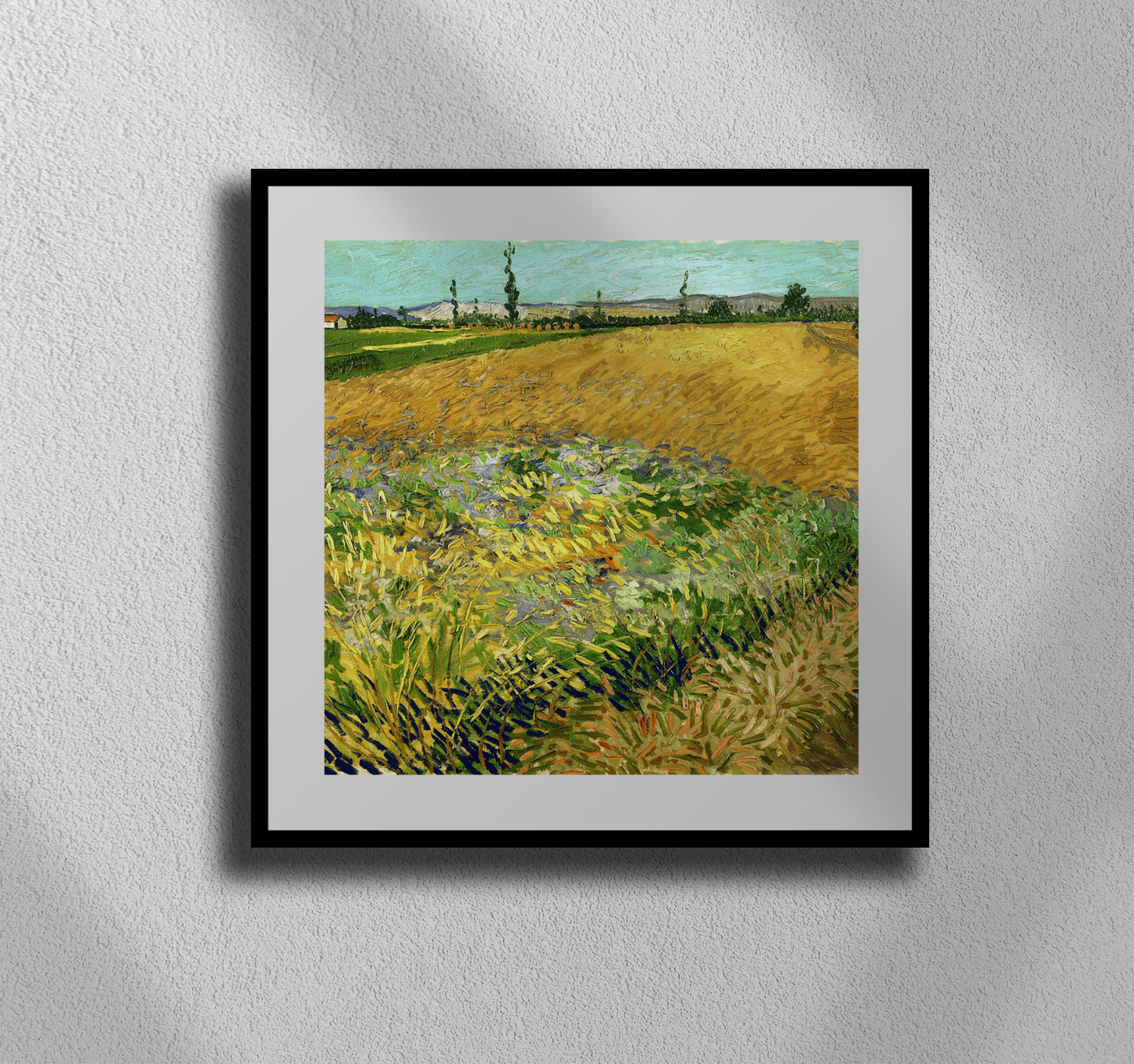 Van Gogh’s “Wheatfield with Wildflowers” – Captivating Countryside Canvas Art