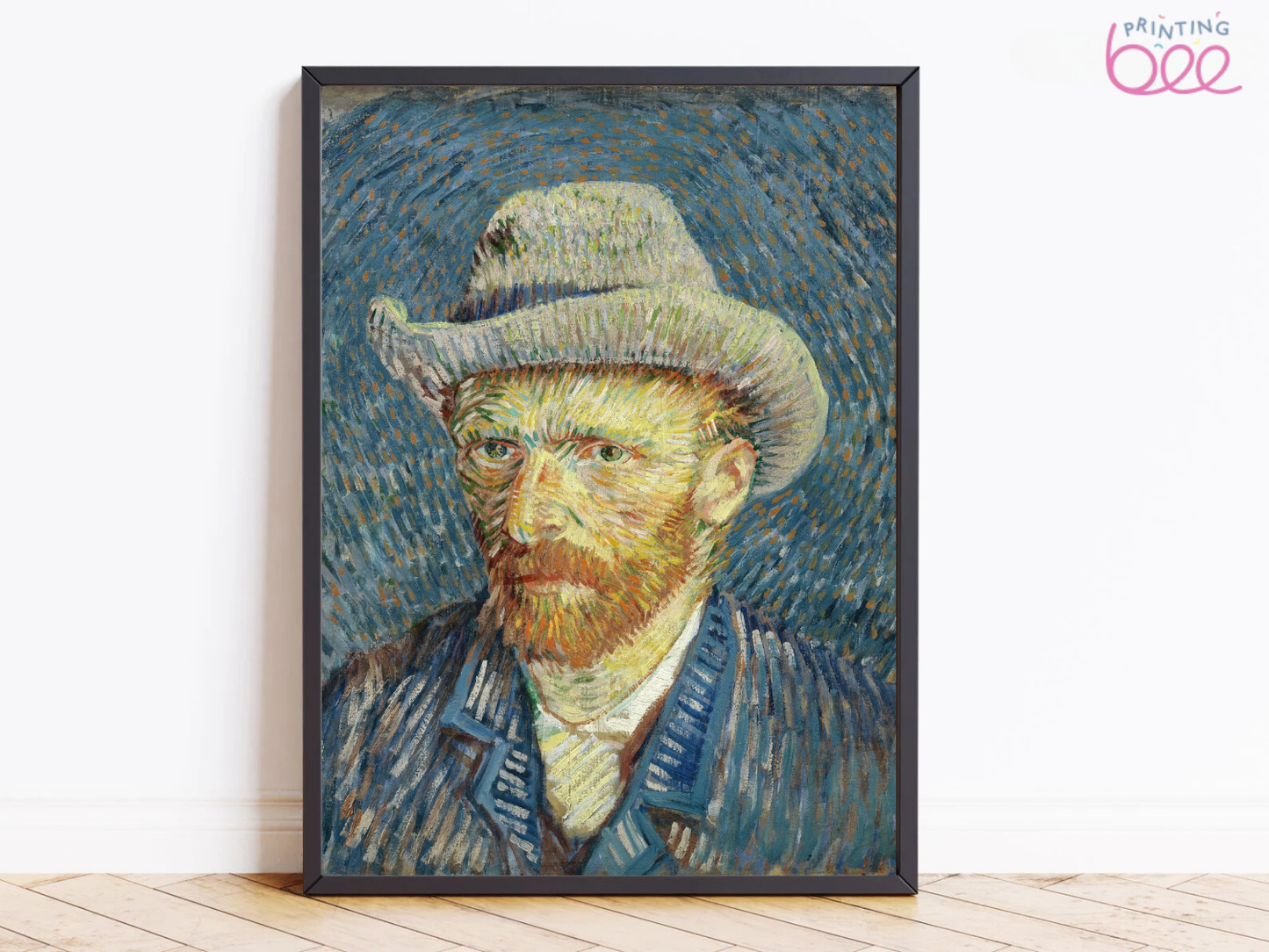 Vincent van Gogh’s “Self-Portrait with Grey Felt Hat” – Premium Canvas Art Print