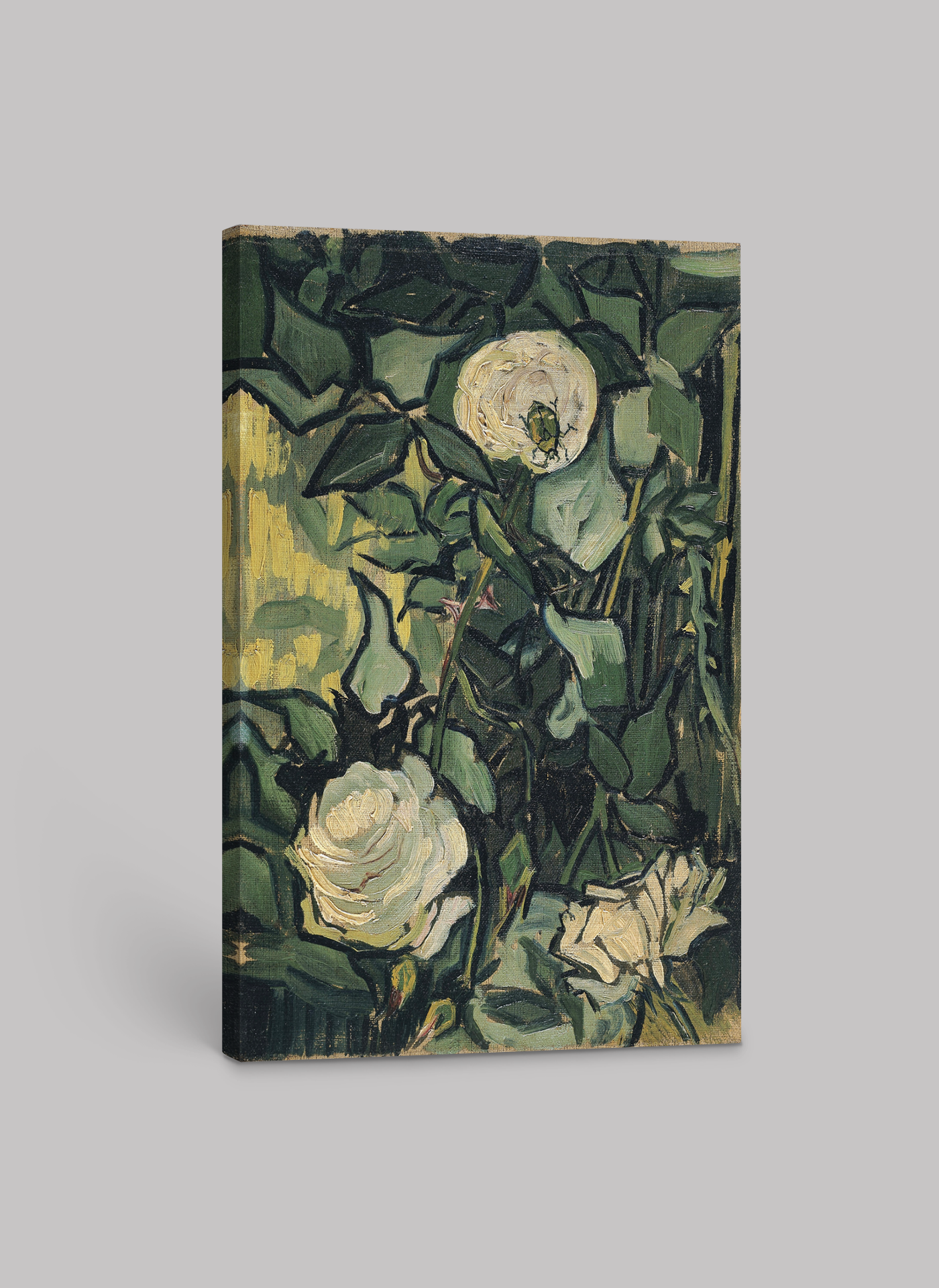 Vincent van Gogh’s “White Roses” – Premium Canvas Art Print