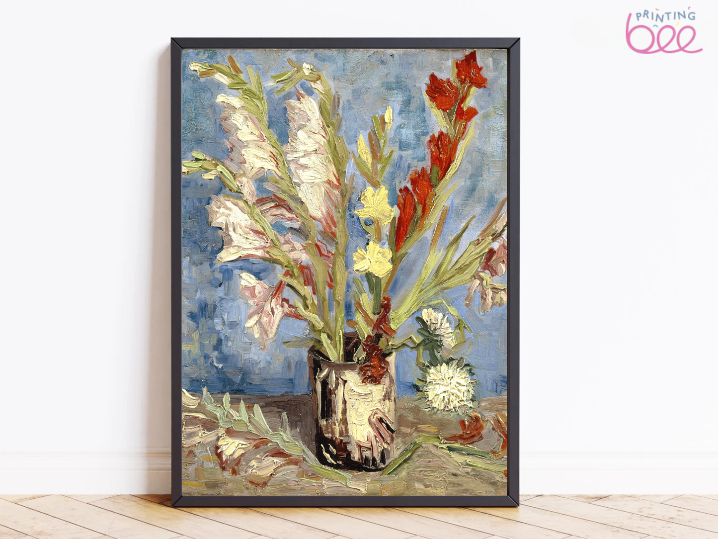 Vincent van Gogh’s “Gladioli and Carnations” – Exquisite Floral Canvas Art Print