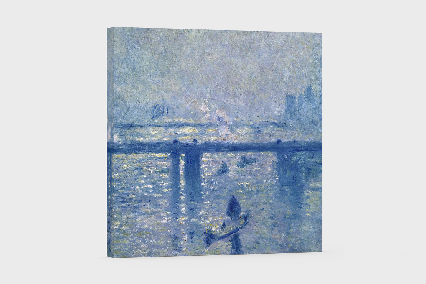 Monet’s Charing Cross Bridge – Impressionist Elegance on Canvas