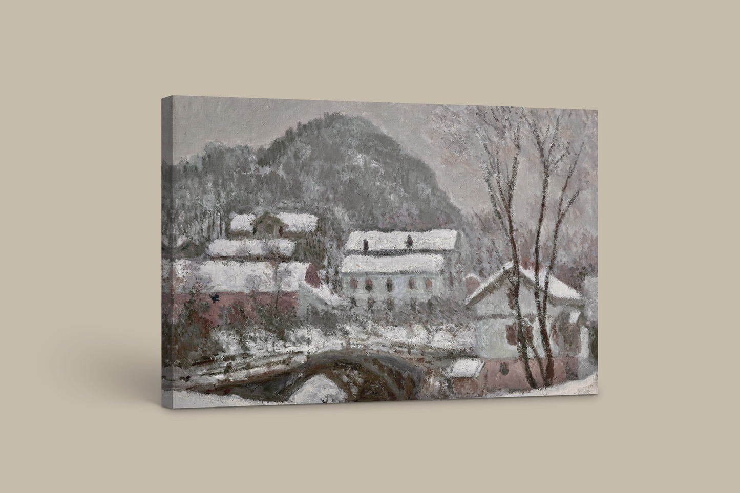 Monet’s “The Village in Winter” – Captivating Seasonal Artwork