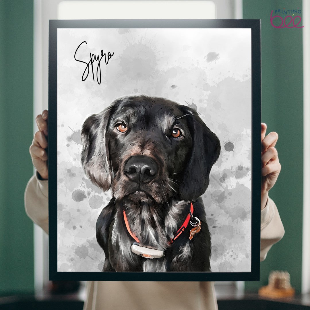 Personalised Watercolour Pet Portrait | Custom Pet Art Print | Pet Memorial Gift