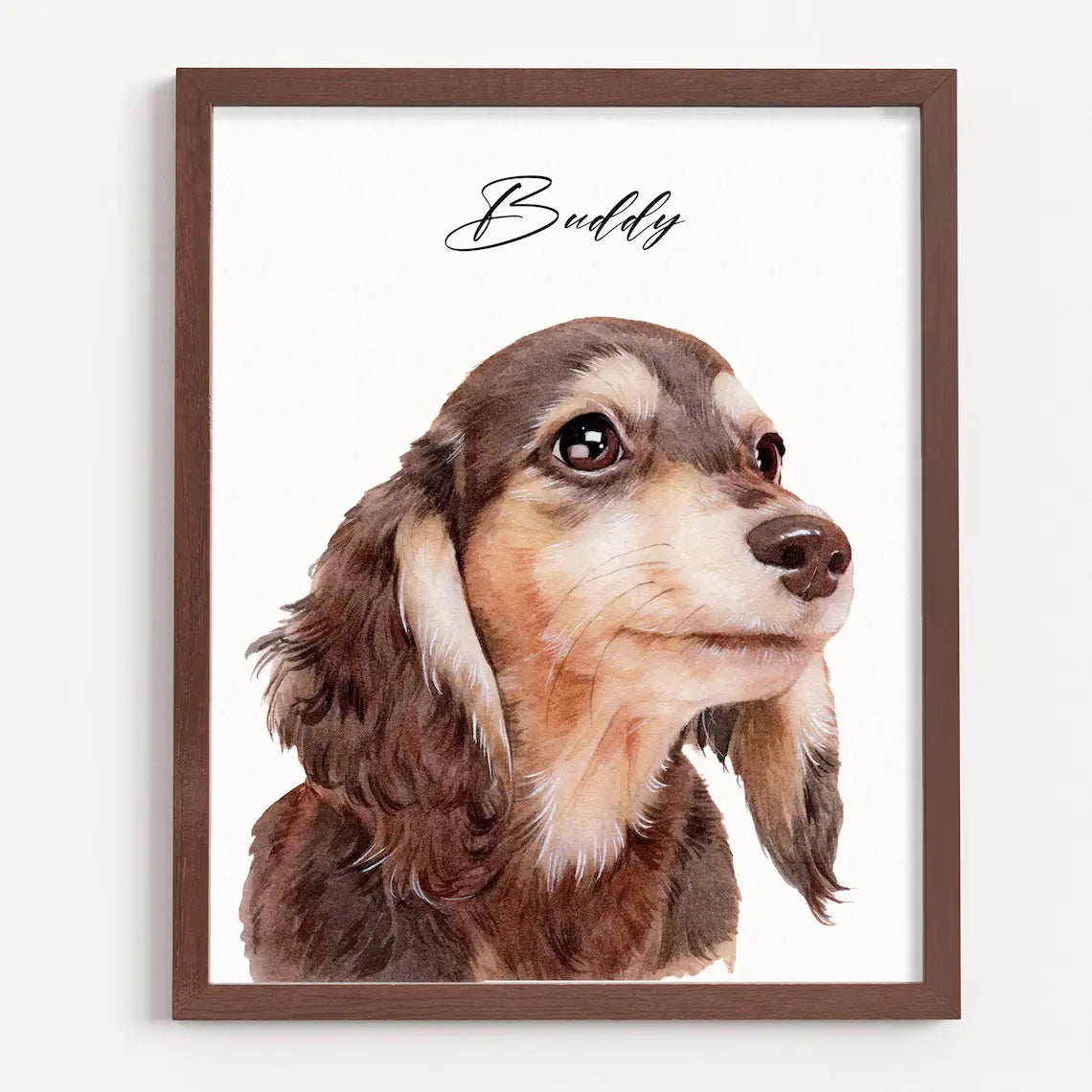 Custom Pet Portrait,Watercolor Dog Painting,Hand Painted from Photo