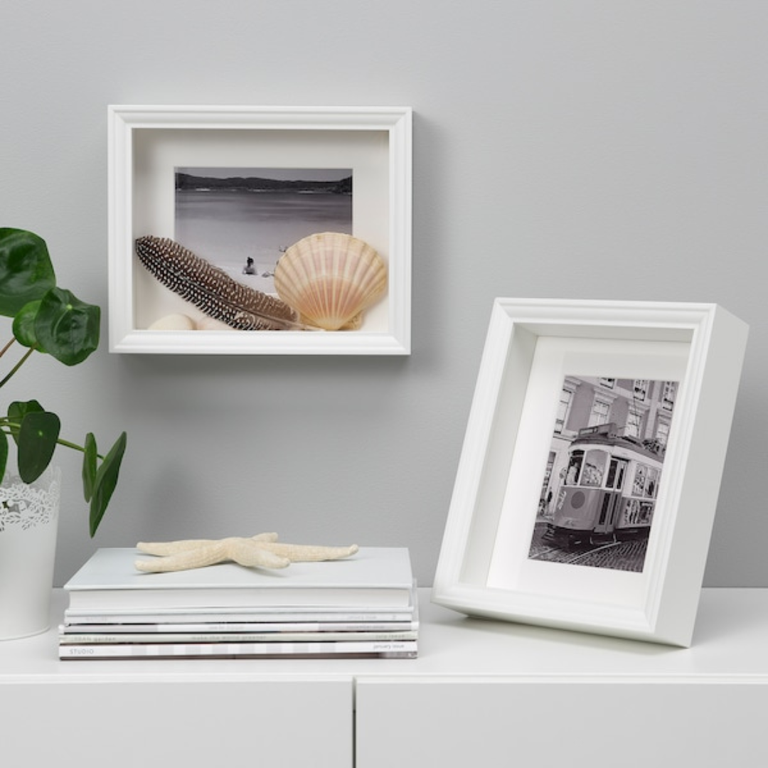 Versatile White & Black Blank Box Frame for Modern Wall Decor - Shop ...
