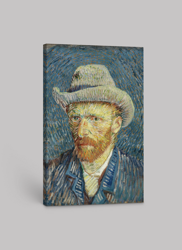 Vincent van Gogh’s “Self-Portrait with Grey Felt Hat” – Premium Canvas Art Print