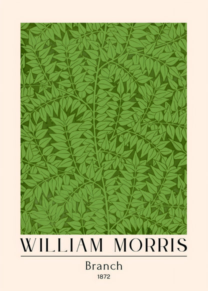 William Morris "Branch" Pattern, 1872 – Premium Art Print on Canvas