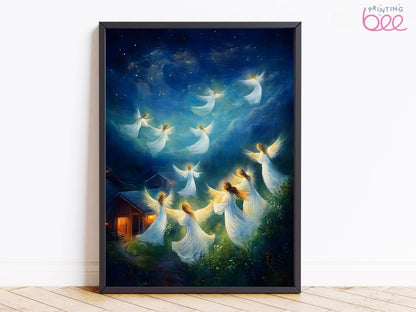Heavenly Angels Canvas Art Print