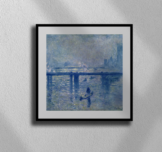 Monet’s Charing Cross Bridge – Impressionist Elegance on Canvas
