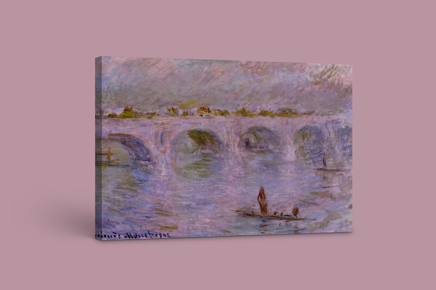 Monet's "The Bridge at Argenteuil" - Captivating Canvas Print