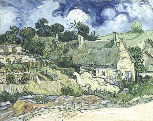 Vincent van Gogh’s “Houses at Auvers” – Captivating Canvas Art Print