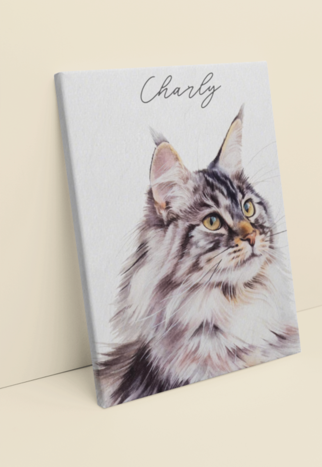 Personalised Watercolour Cat Portrait From Photo - Cat Painting Gift - Canvas, Framed, Prints