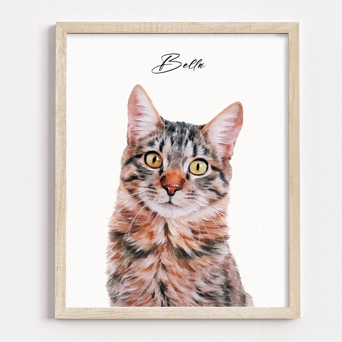 Custom Pet Portrait,Watercolor Dog Painting,Hand Painted from Photo