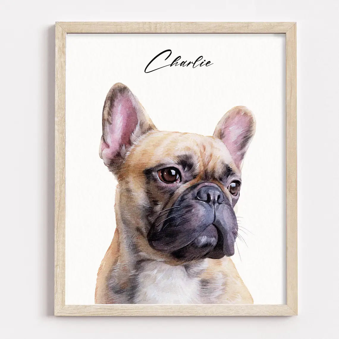 Custom Pet Portrait,Watercolor Dog Painting,Hand Painted from Photo