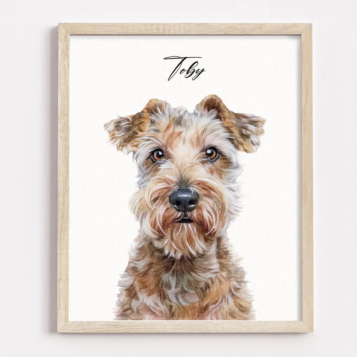 Custom Pet Portrait,Watercolor Dog Painting,Hand Painted from Photo