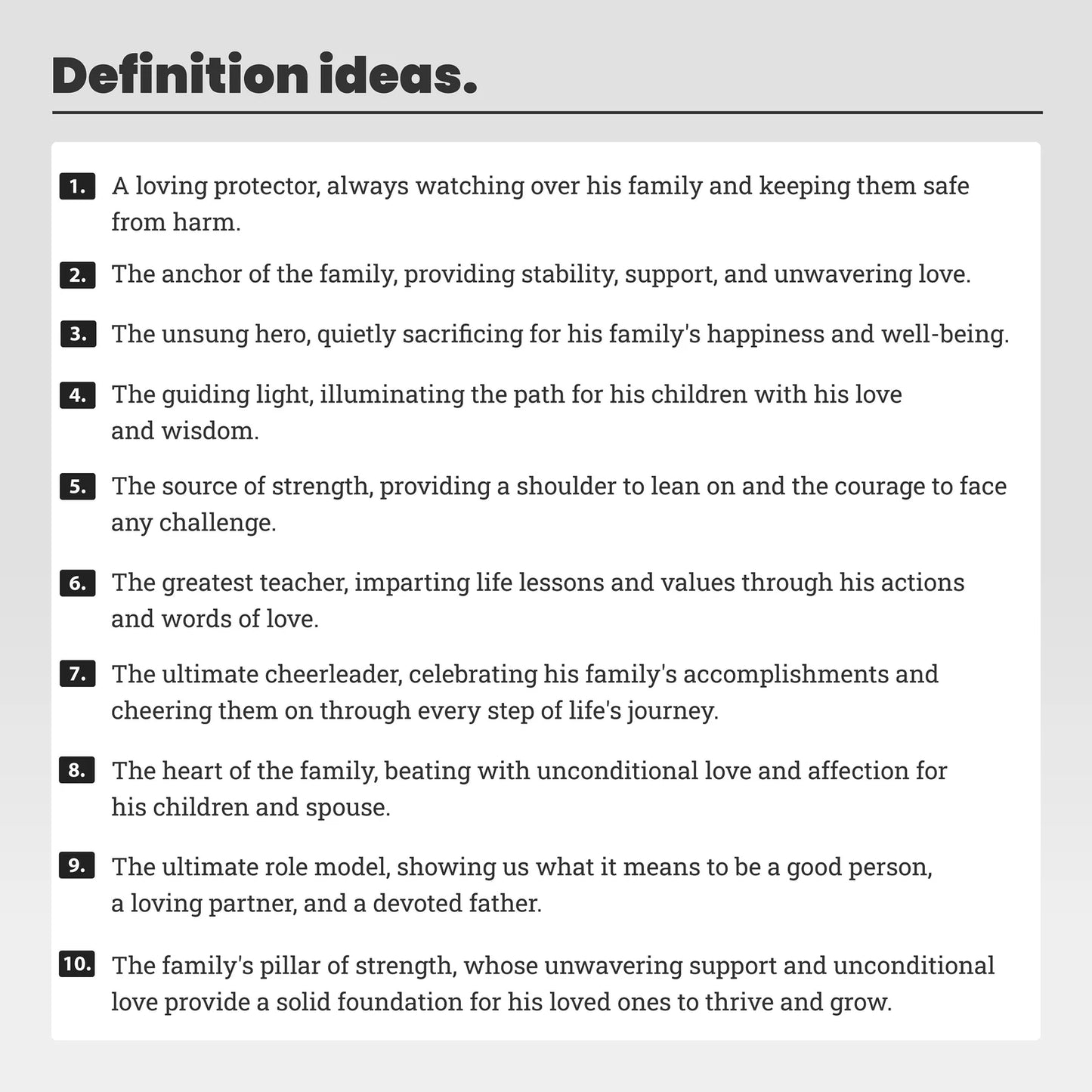 Personalised Father's Day Dad Definition Print From Photo, First Fathers Day Gift From Daughter Son Wife