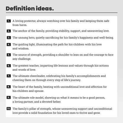 Personalised Father's Day Dad Definition Print From Photo, First Fathers Day Gift From Daughter Son Wife
