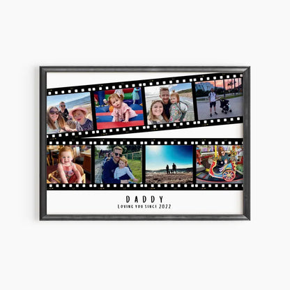 Personalised Dad Photo Collage Gift, Father's Day Gift, Custom Print for Daddy, Daddy Gift for Him, Photo Collage from Son Daughter, For Dad