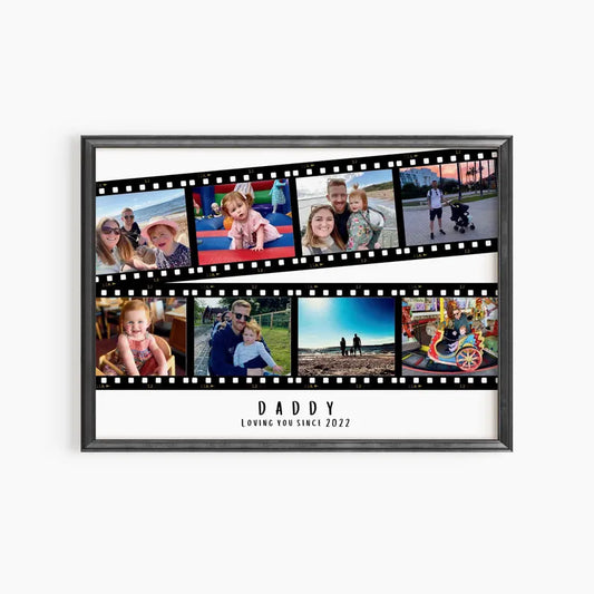 Personalised Dad Photo Collage Gift, Father's Day Gift, Custom Print for Daddy, Daddy Gift for Him, Photo Collage from Son Daughter, For Dad